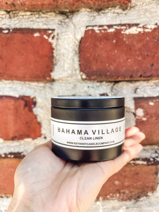 Bahama Village - Clean Linen 8 oz. Candle - Key West Candle Co.