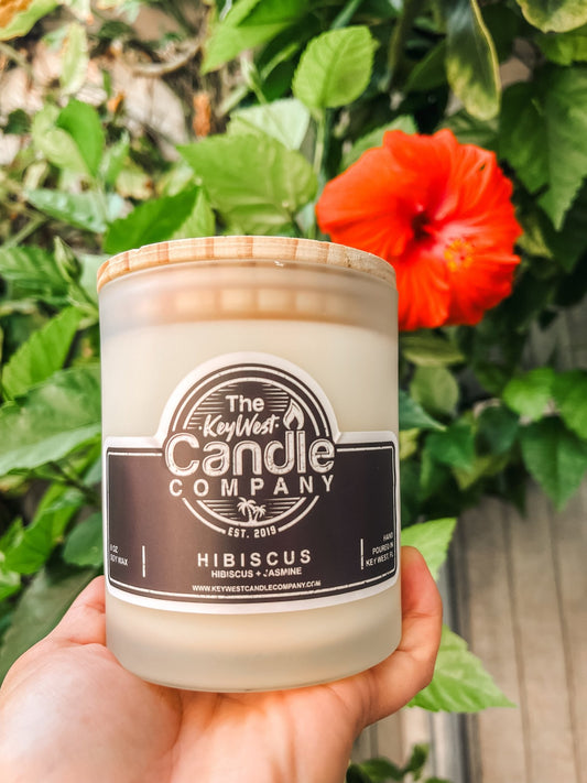 Hibiscus + Jasmine 12 oz. Candle - Key West Candle Co.