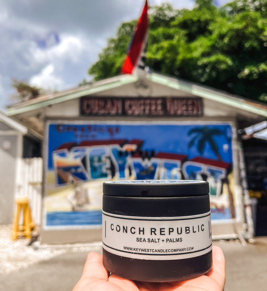 Conch Republic - Sea Salt + Palms 8 oz. Candle - Key West Candle Co.